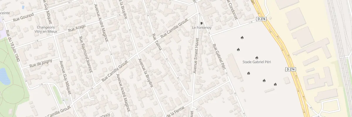 Plan du 92 Rue Talma à Vitry-sur-Seine