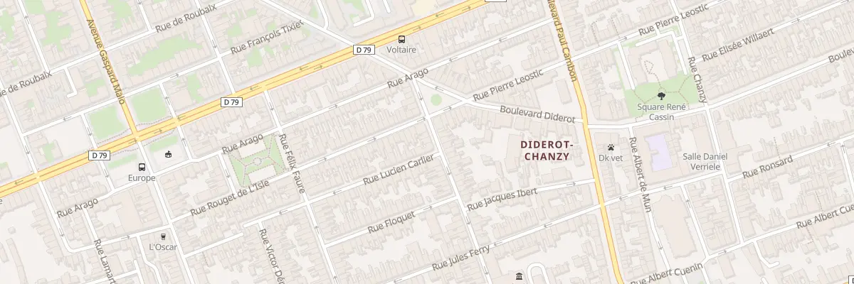 Plan du 43 Rue Voltaire à Dunkerque