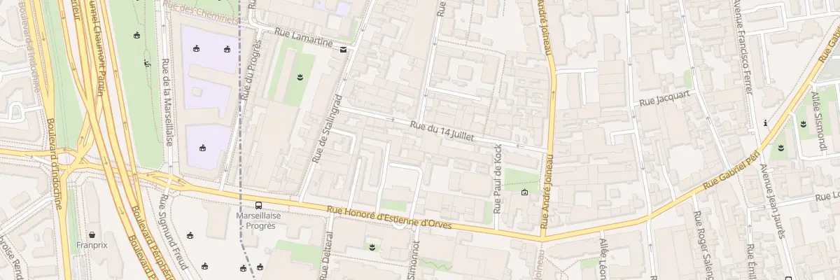 Plan du 17 Rue du 14 Juillet au Pré-Saint-Gervais