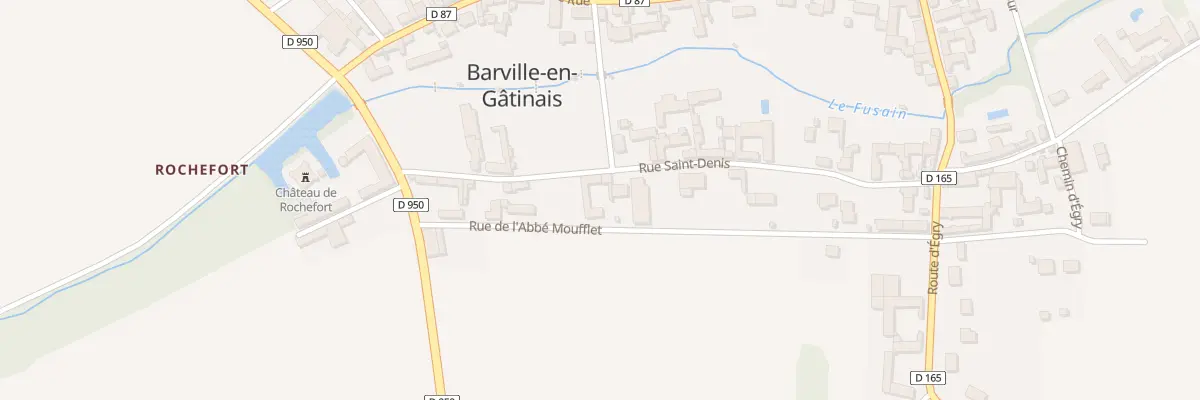 Plan du 13 Rue St Denis à Barville-en-Gâtinais