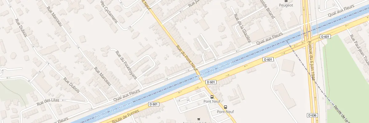 Plan du 867 Quai aux Fleurs à Dunkerque