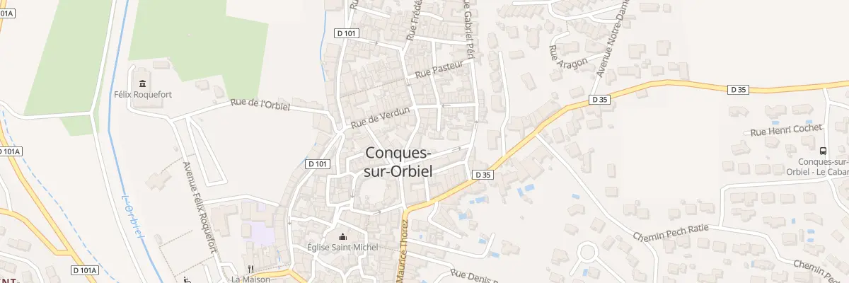 Plan du 3 Rue du Commerce à Conques-sur-Orbiel