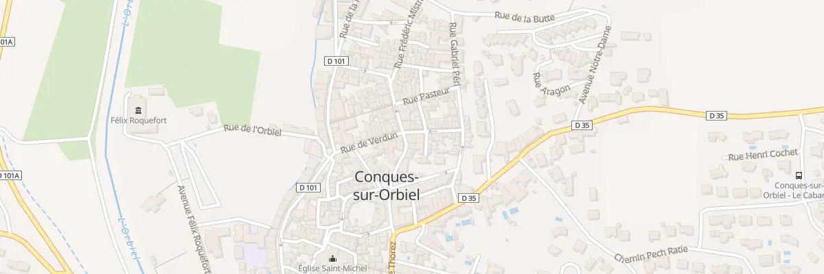 Plan du 9 Rue du Commerce à Conques-sur-Orbiel