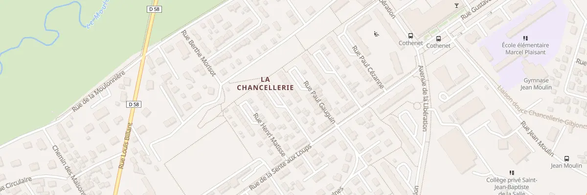 Plan du 13 Rue Paul Gauguin à Bourges