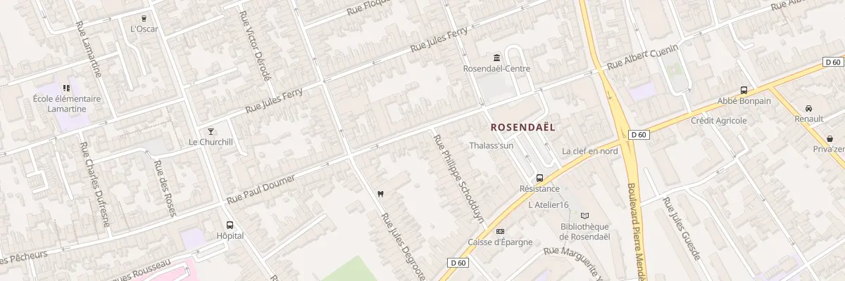 Plan du 56 Rue Paul Doumer à Dunkerque