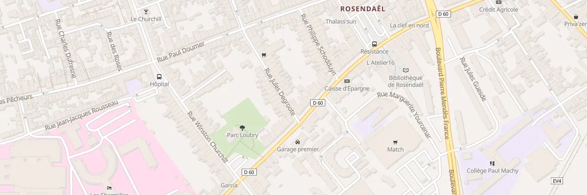 Plan du 4 Rue Jules Degroote à Dunkerque