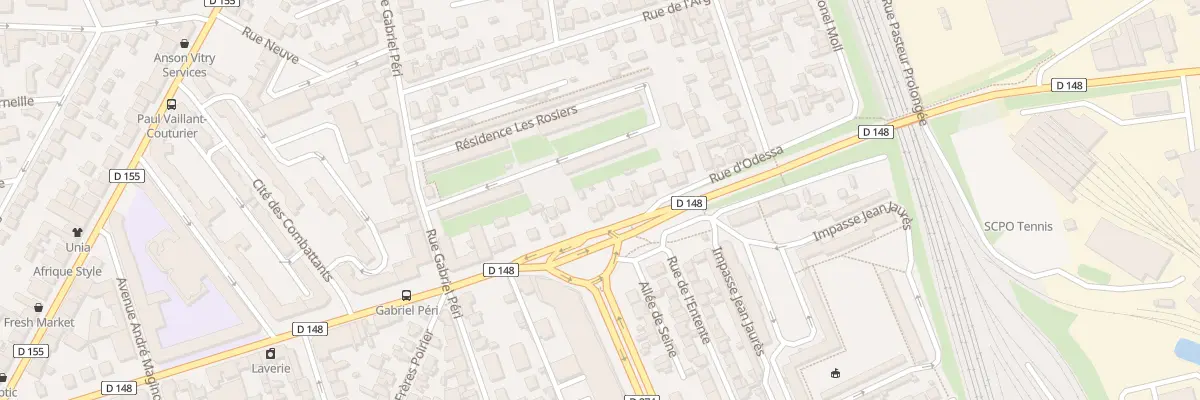 Plan du 38 Av Jean Jaurès à Vitry-sur-Seine