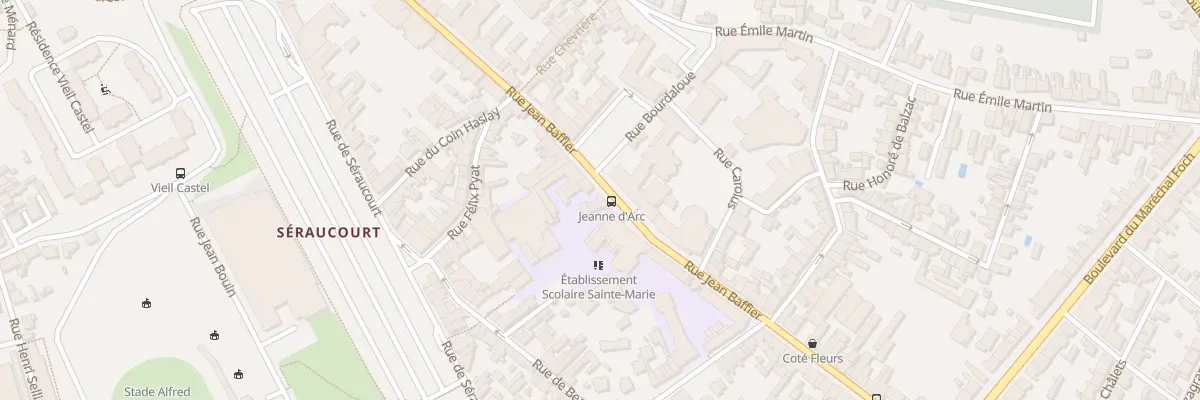 Plan du 34A Rue Jean Baffier à Bourges