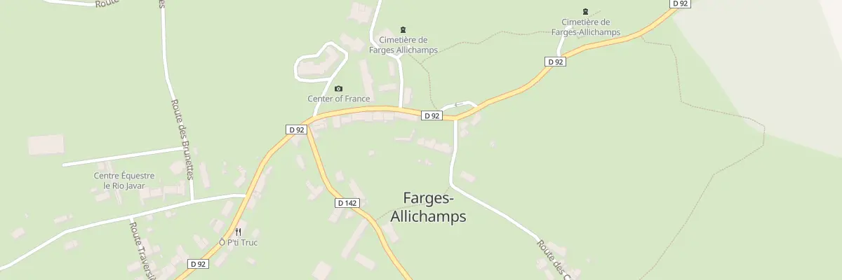 Plan du 11 Rte de Bruere à Farges-Allichamps