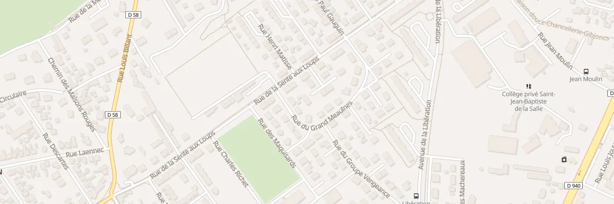 Plan du 14 Rue Sente aux Loups à Bourges