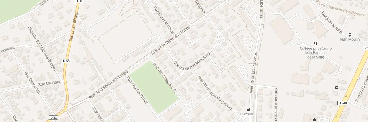 Plan du 7 Rue du Grand Meaulnes à Bourges