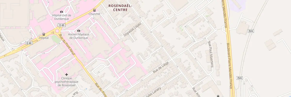 Plan du 56 Rue Aristide Briand à Dunkerque