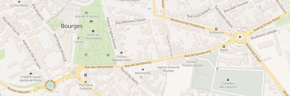 Plan du 19 Rue de Sarrebourg à Bourges