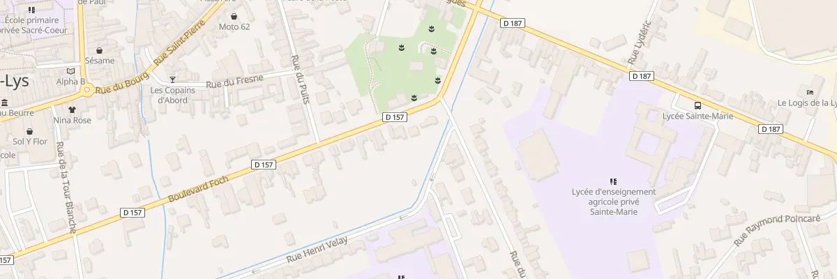 Plan du 1A Bd Foch à Aire-sur-la-Lys