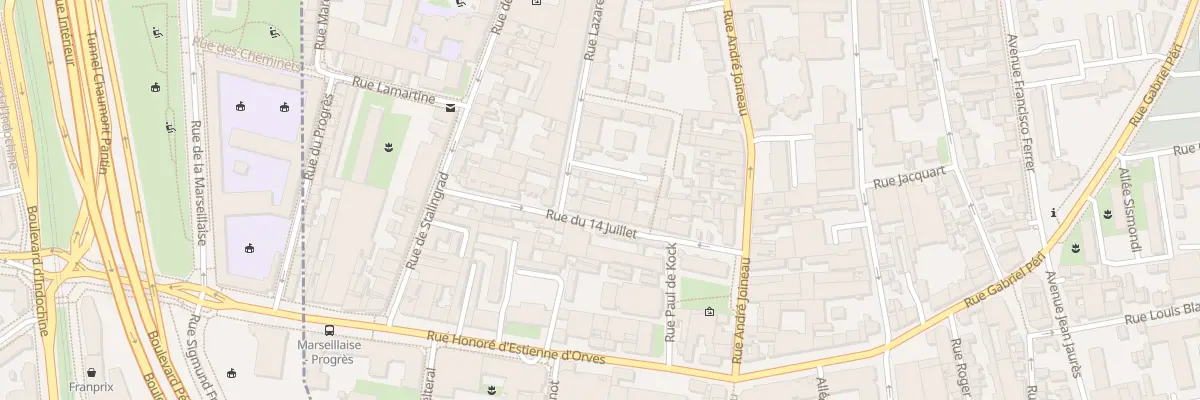 Plan du 18 Rue du 14 Juillet au Pré-Saint-Gervais