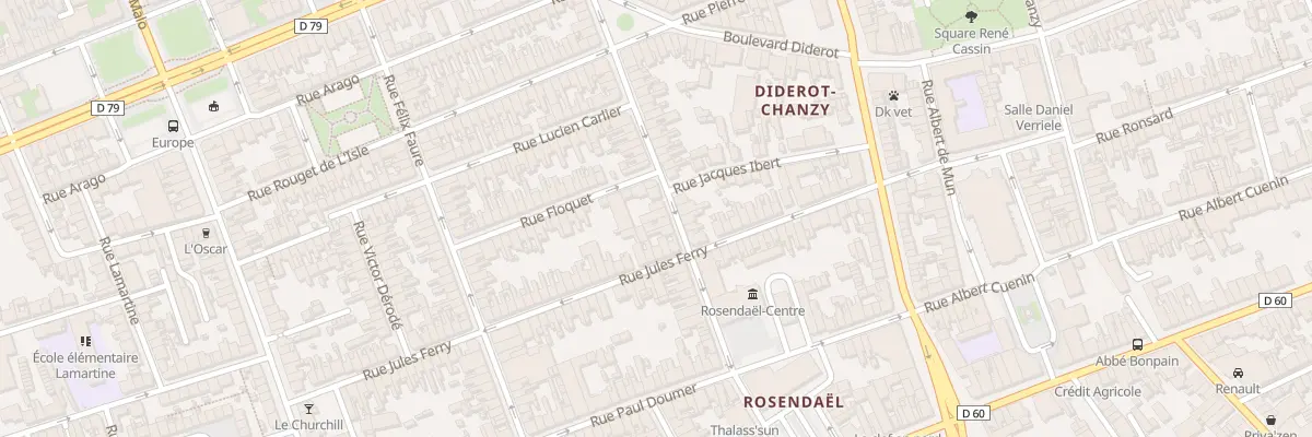 Plan du 25 Rue Voltaire à Dunkerque