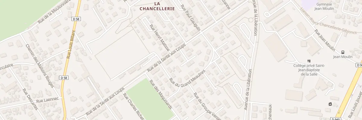 Plan du 12 Rue Sente aux Loups à Bourges