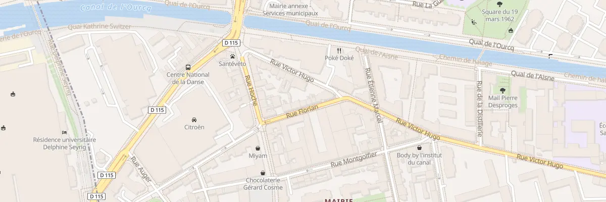 Plan du 11 Rue Florian à Pantin