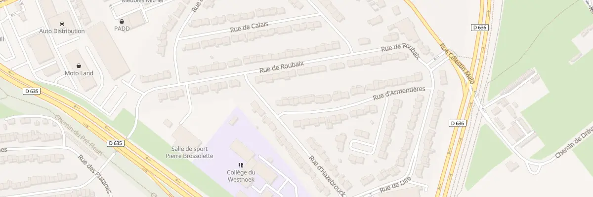 Plan du 7 Rue d’Armentières à Coudekerque-Branche