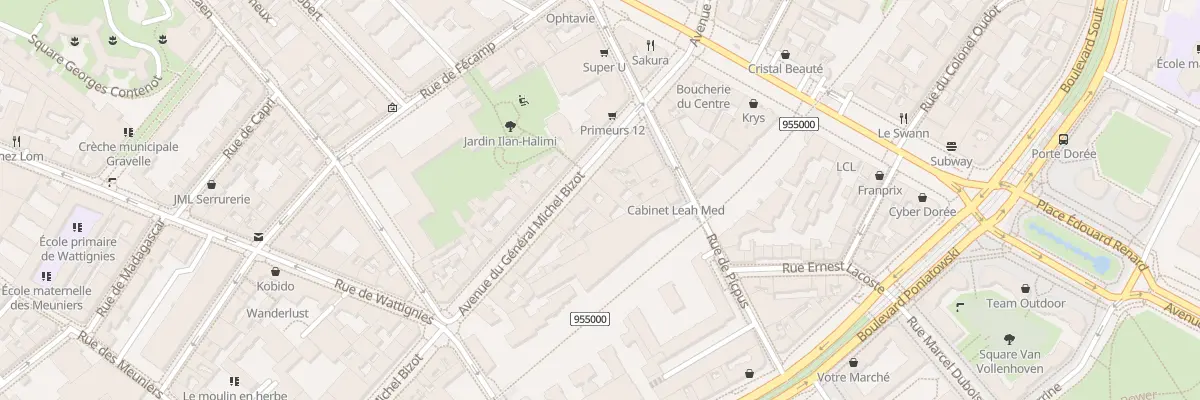Plan du 66 Av du Gal Michel Bizot à Paris 12e Arrondissement
