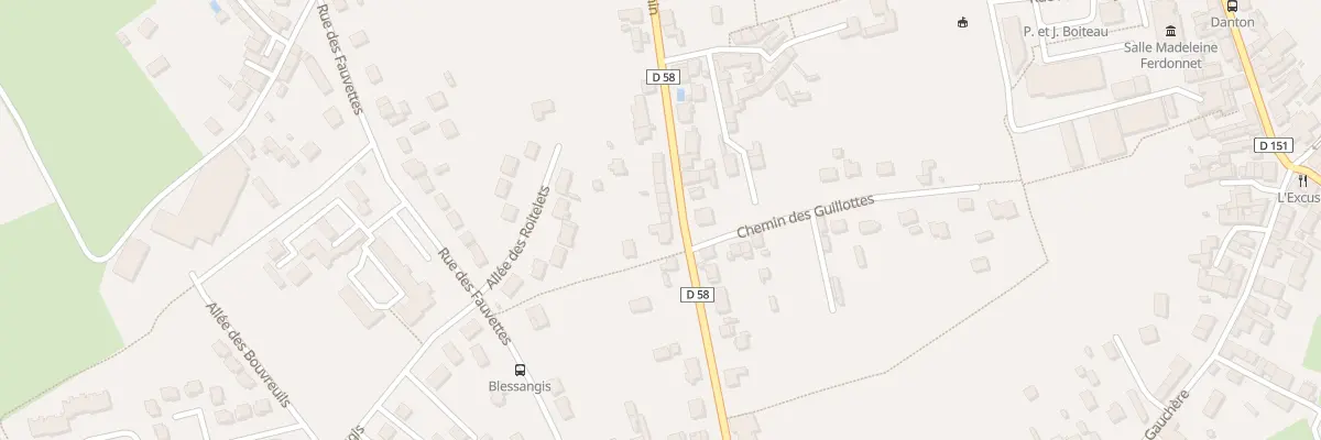 Plan du 40 Rue du Grand Chemin à Bourges