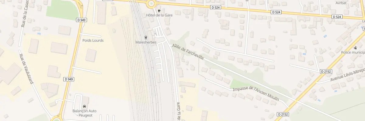 Plan du 7 Rue de la Gare au Malesherbois