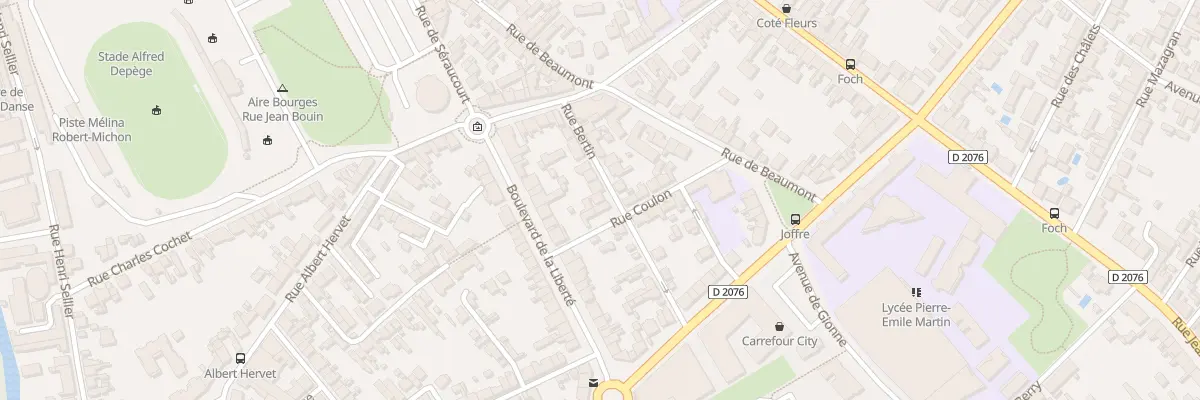 Plan du 10 Rue Bertin à Bourges