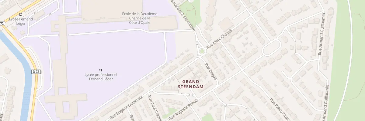 Plan du 107 Rue Eugène Delacroix à Coudekerque-Branche