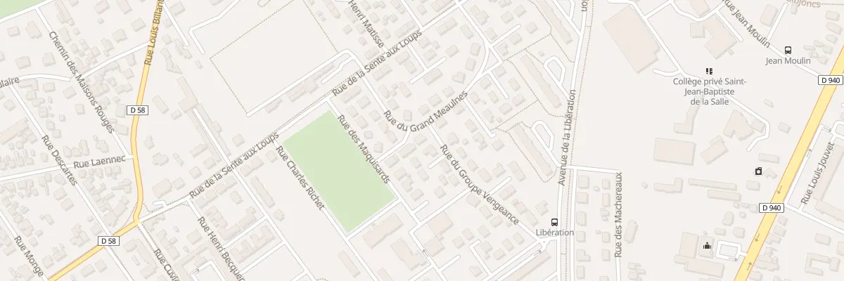 Plan du 14 Rue du Grand Meaulnes à Bourges
