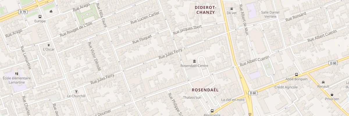 Plan du 17 Rue Voltaire à Dunkerque