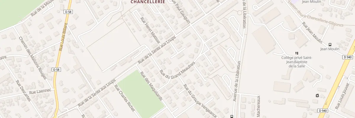 Plan du 16 Rue Sente aux Loups à Bourges