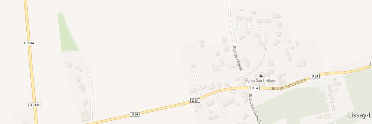 Plan du 3 Rue de Saint Hilaire à Lissay-Lochy