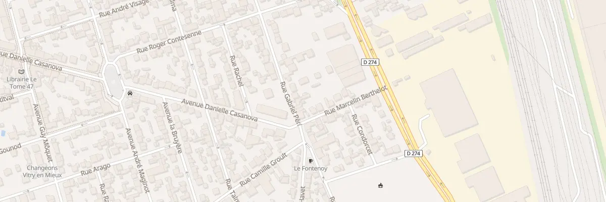 Plan du 114 Rue Gabriel Péri à Vitry-sur-Seine