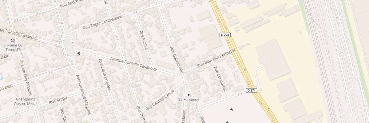 Plan du 112B Rue Gabriel Péri à Vitry-sur-Seine
