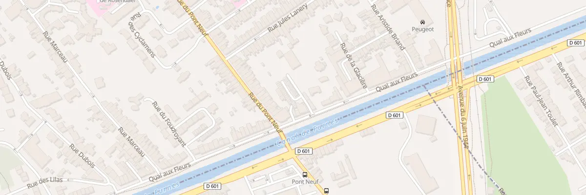 Plan du 935 Quai aux Fleurs à Dunkerque