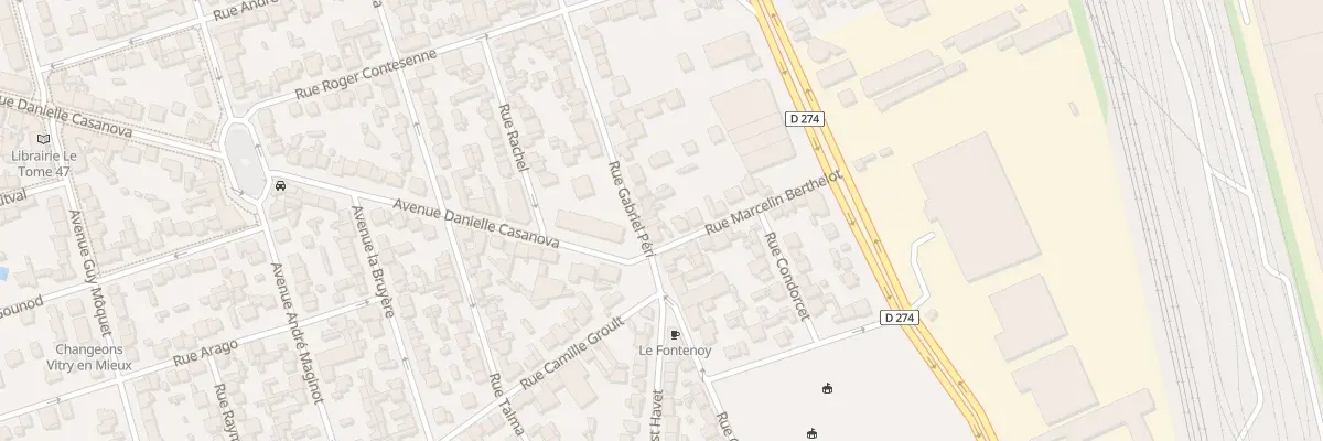Plan du 112 Rue Gabriel Péri à Vitry-sur-Seine
