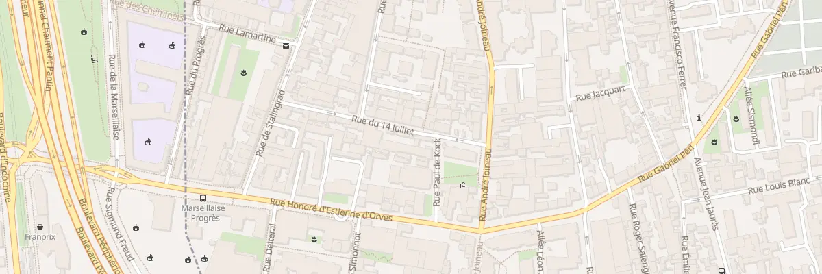 Plan du 7 Rue du 14 Juillet au Pré-Saint-Gervais