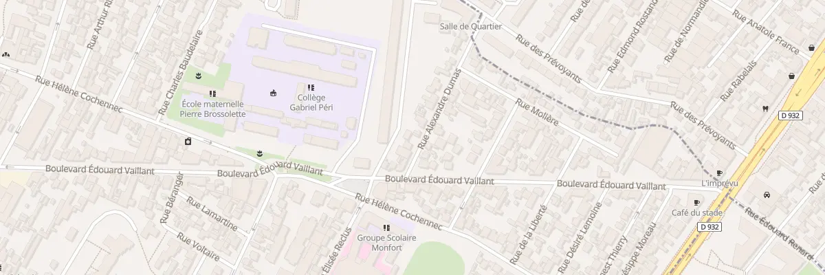 Plan du 5 Rue Alexandre Dumas à Aubervilliers