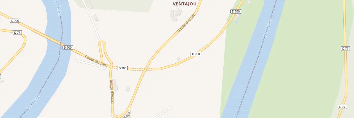 Plan du 355 Rte du Tarn à Courris