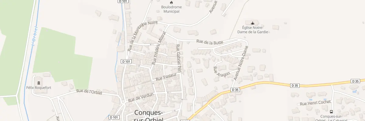 Plan du 20 Rue Gabriel Péri à Conques-sur-Orbiel