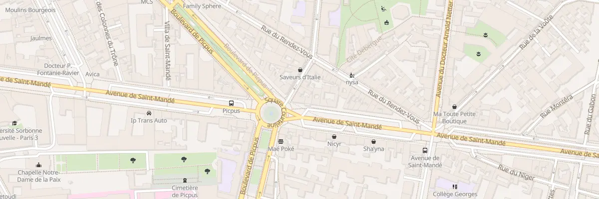Plan du 45 Av de Saint-Mandé à Paris 12e Arrondissement