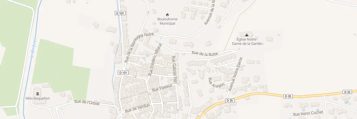 Plan du 26 Rue Gabriel Péri à Conques-sur-Orbiel