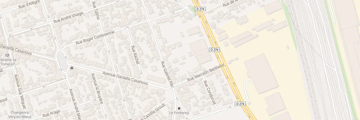 Plan du 116B Rue Gabriel Péri à Vitry-sur-Seine