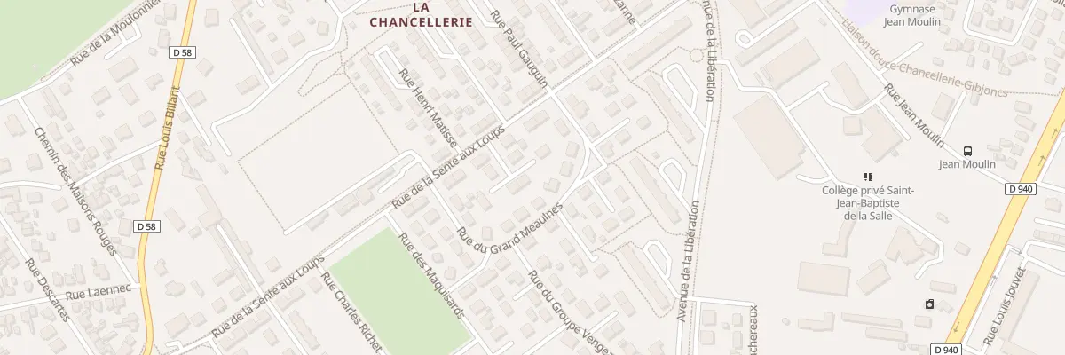 Plan du 18 Rue Sente aux Loups à Bourges