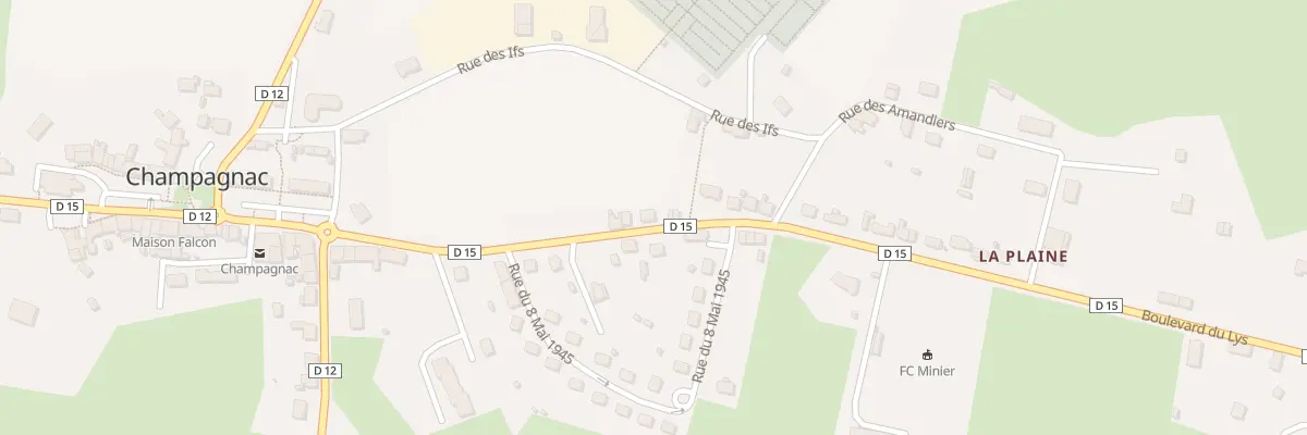 Plan du 9 Bd du Lys à Champagnac