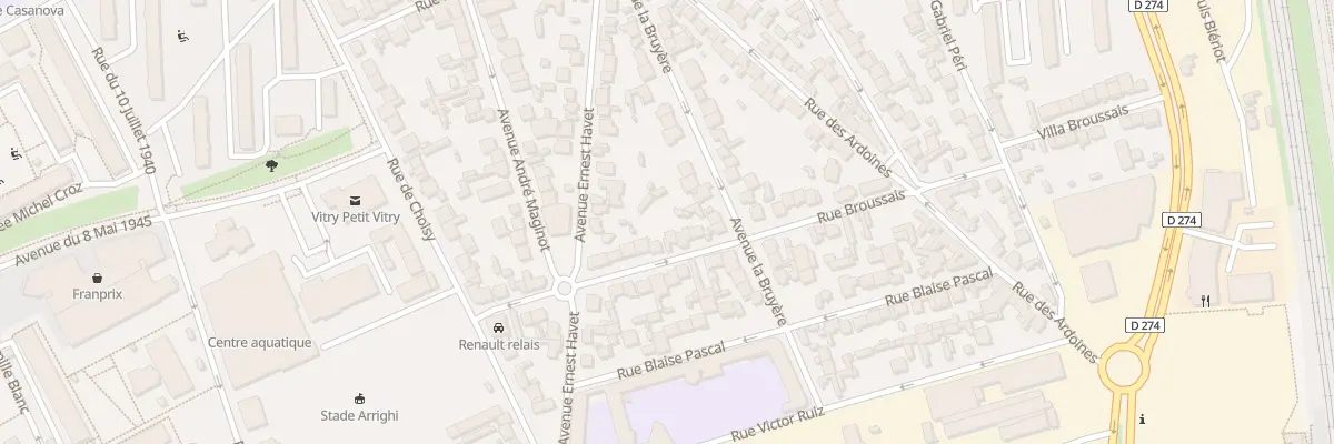 Plan du 38 Rue Broussais à Vitry-sur-Seine