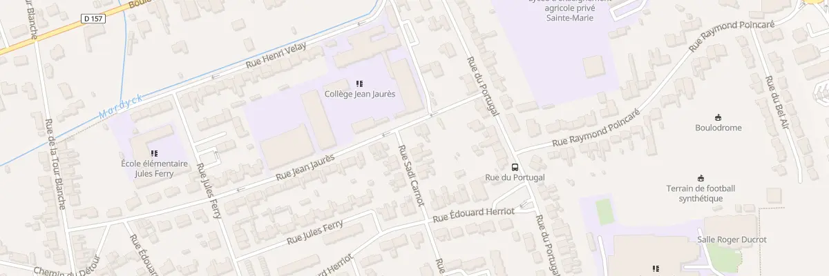 Plan du 3 Rue Jean Jaures à Aire-sur-la-Lys