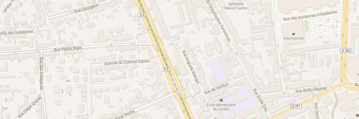 Plan du 22 Bd Stalingrad à Thiais