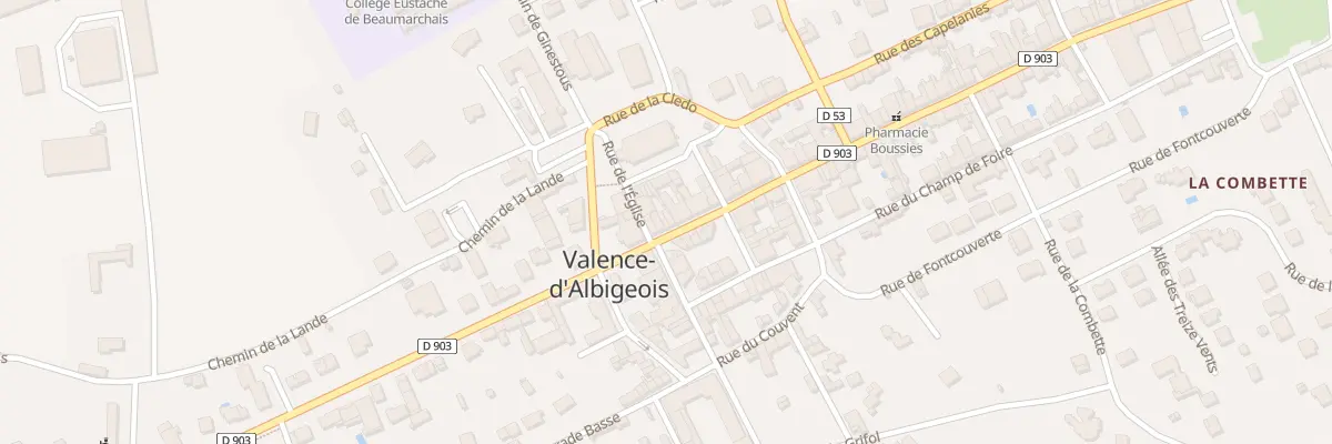 Plan du 7 Gr Grand Rue à Valence-d’Albigeois