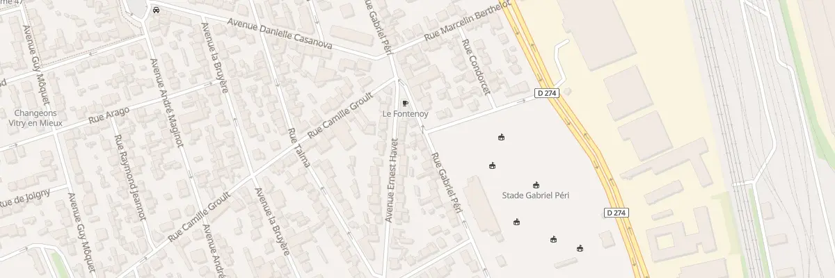 Plan du 107 Rue Gabriel Péri à Vitry-sur-Seine